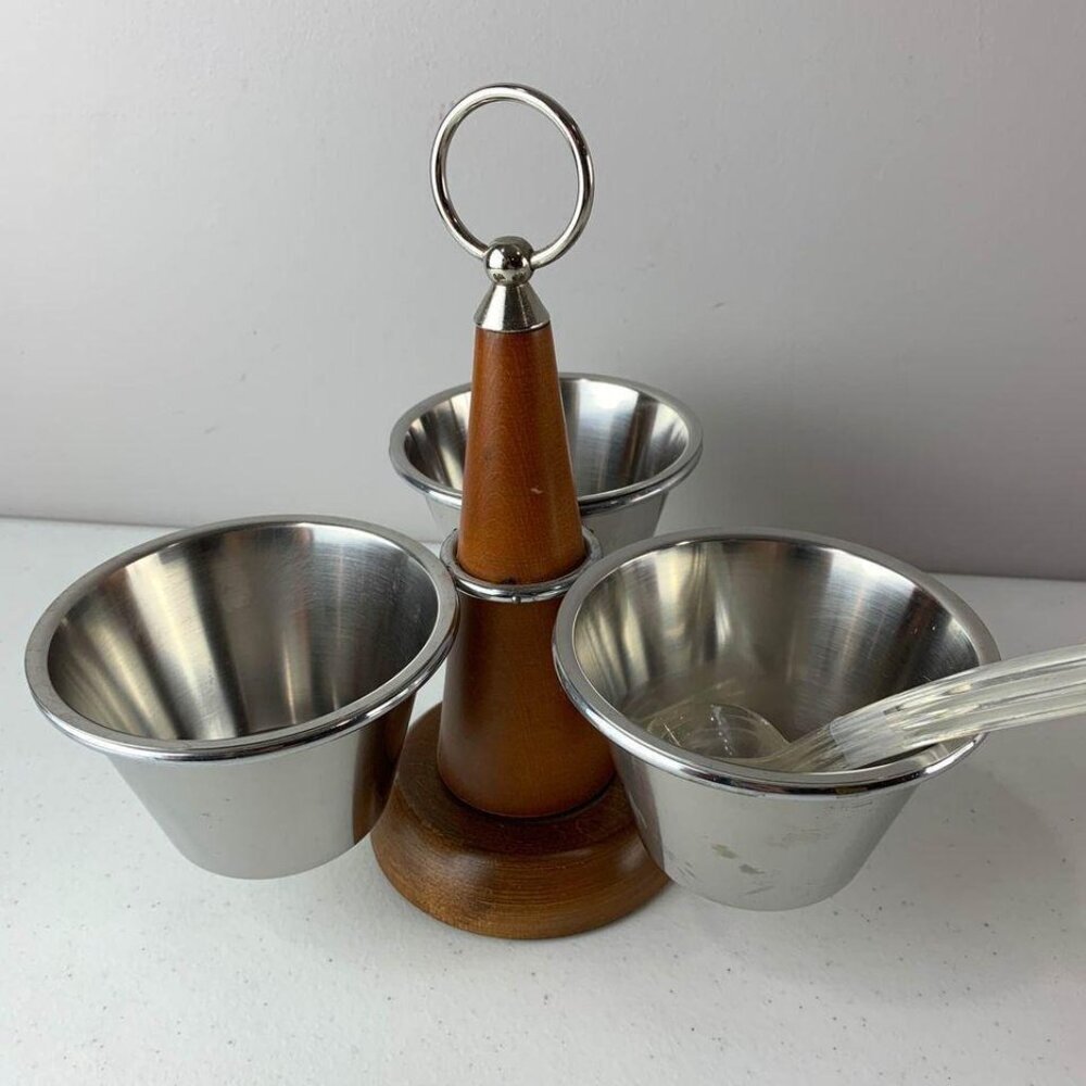 Stako Sweden Stainless Steel Condiment Carousel - Picture 2 of 6